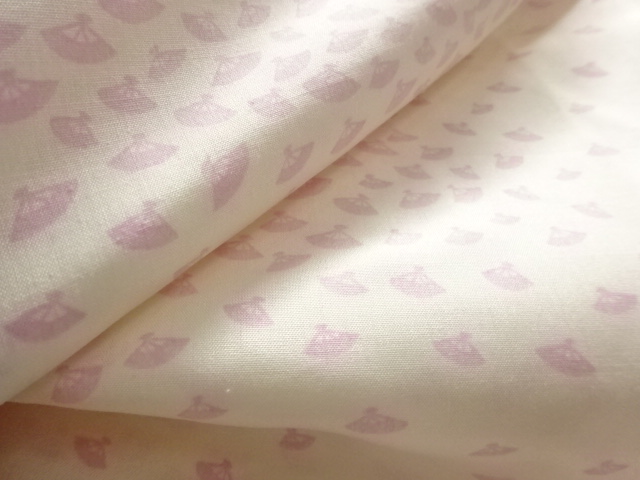  扇模様単衣長襦袢